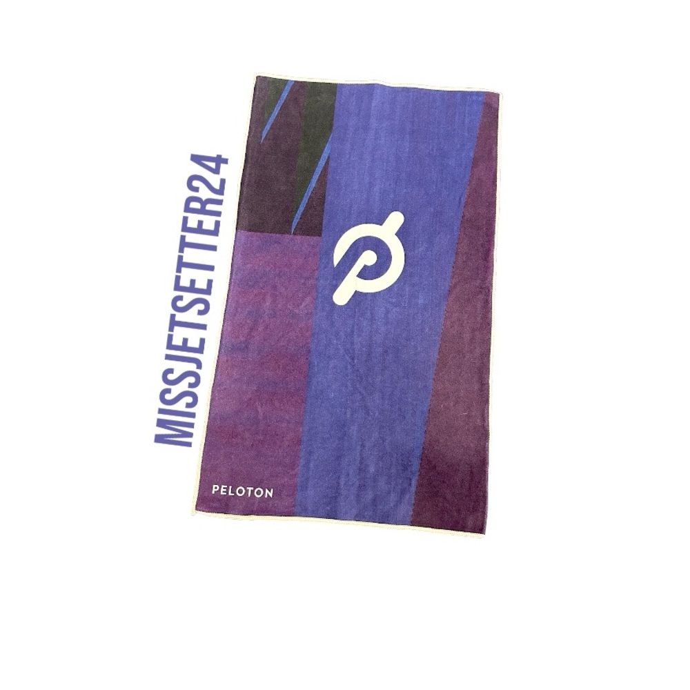 NWT Peloton Abstract Purple Multi Sweat Hand Towel